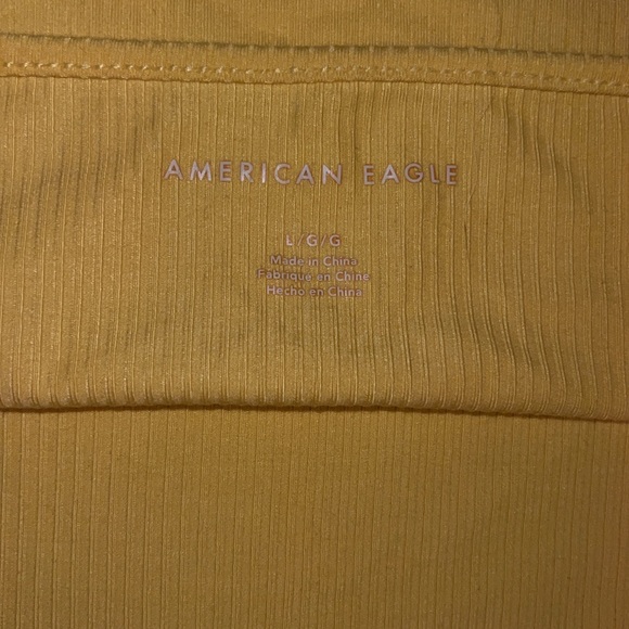 NEVER WORN AMERICAN EAGLE YELLOW HALTER TOP - Picture 4 of 4